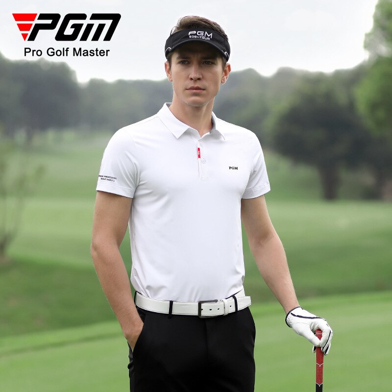 PGM Summer Men Golf T Shirts Quick-Dry Breathable Short Sleeve Tops Outdoor Sports Sweat Absorbent Golf Wear Casual M-XXL YF463 - KiwisLove