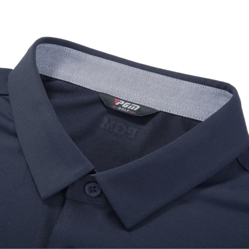 PGM Men Summer Golf T-shirt Short Sleeve Elastic Breathable Quick Dry Fit Polo Shirts Golf Sport Wear Tennis Clothes YF461 - KiwisLove