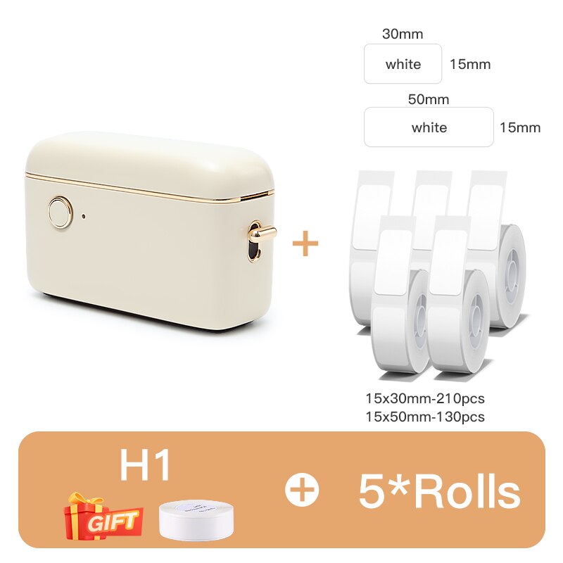 Niimbot H1 Portable Thermal Label Printer Mini Label Maker 10-15mm Label Paper Wireless Fast Printing Machine for Home Office - KiwisLove