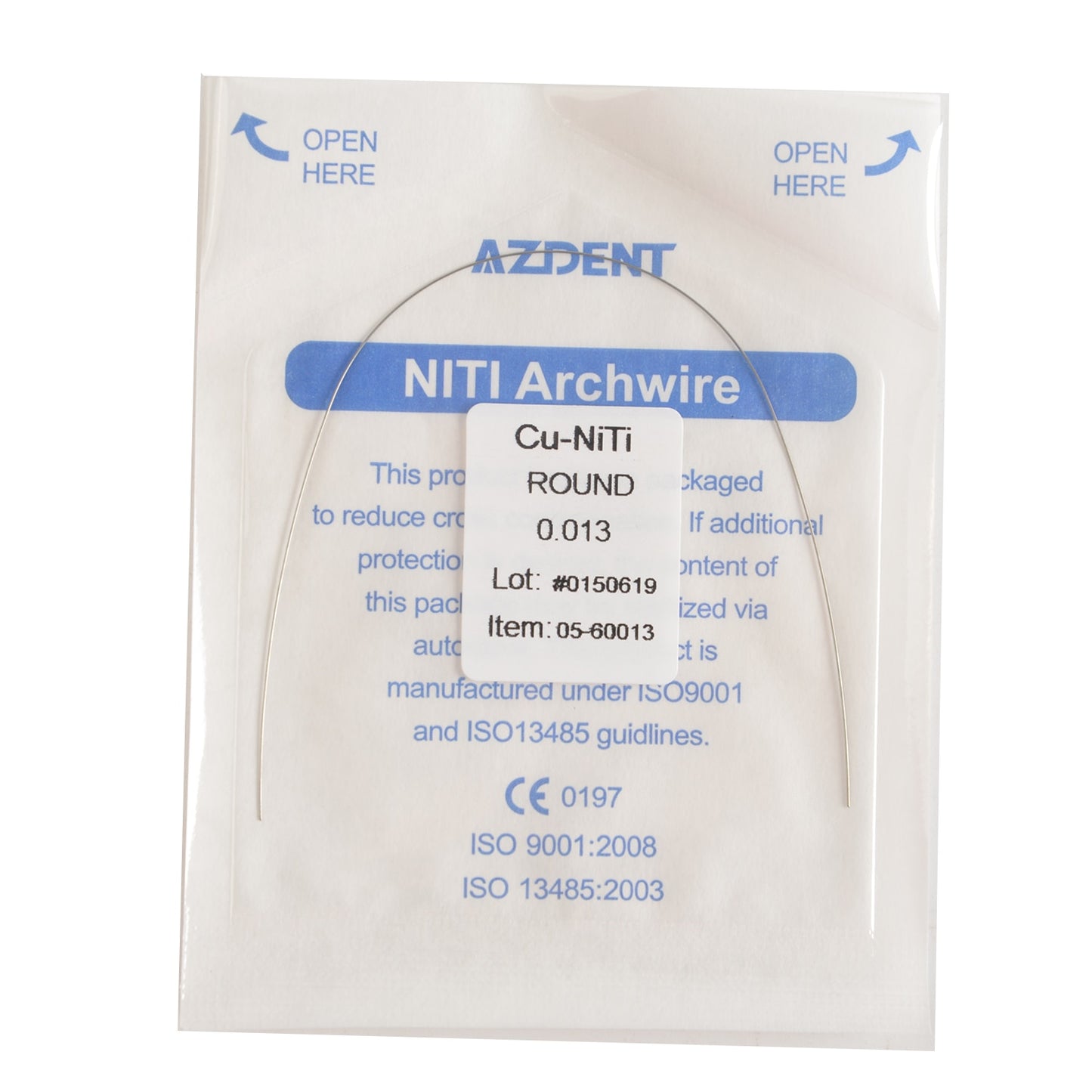 AZDENT Dental Orthodontic Copper Nickel-Titanium Arch Wires Cu NiTi Archwire Ovoid Form Rectangular / Round Dentist Tools - KiwisLove