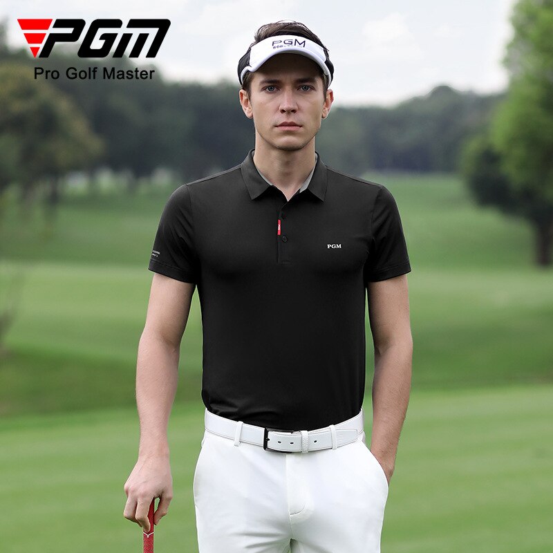 PGM Summer Men Golf T Shirts Quick-Dry Breathable Short Sleeve Tops Outdoor Sports Sweat Absorbent Golf Wear Casual M-XXL YF463 - KiwisLove