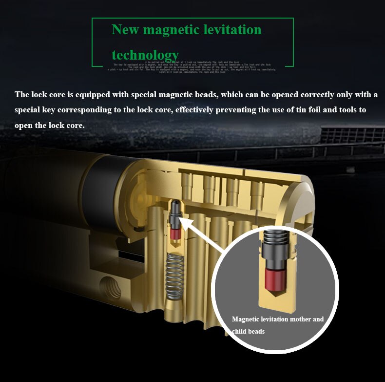 European standard cylinder lock cylinder door lock key lock anti-theft door lock entry door cylinder lock outdoor door lock - KiwisLove