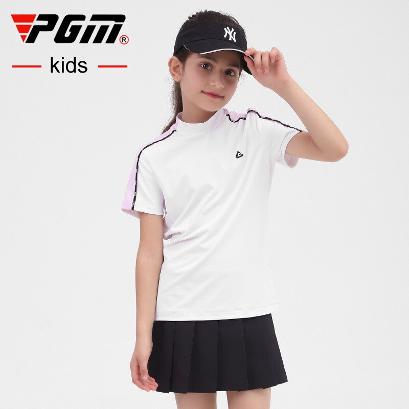 PGM Golf Apparel Summer Short-sleeved T-shirt Sports Wear Quick-drying Girl Jersey Digital Breathable Mesh Clothing Tops YF410 - KiwisLove