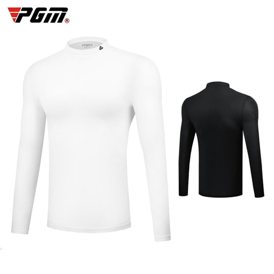 PGM Mens Sun Protection Golf Shirt Underwear Long Sleeve Golf Shirt Cooling Ice Silk T-shirts Anti-UV Soft Golf Apparel For Men - KiwisLove