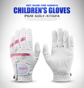 PGM 1 Pair Kids Golf Gloves with Mark Boys Girls Superfiber Cloth Sport Hand Glove Wear Breathable Training Protective ST024 - KiwisLove