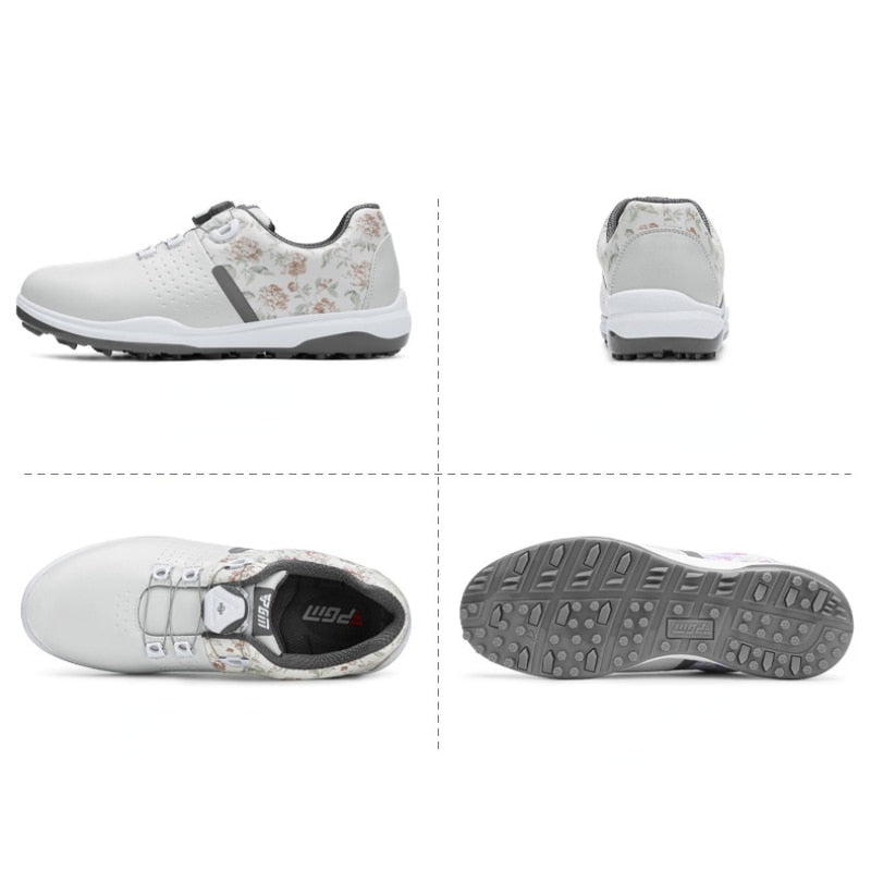 PGM Women Golf Shoes Waterproof Anti-skid Women&#39;s Light Weight Soft Breathable Sneakers Ladies Knob Strap Sports Shoes XZ234 - KiwisLove