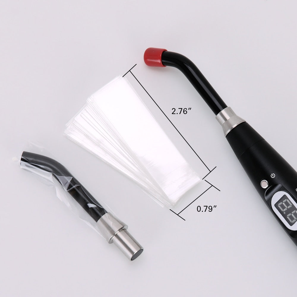 200pcs/Box Disposable Dental Light Curing Head  Plastic Covers Light Guide Rod Protective Film  7cm*2cm - KiwisLove