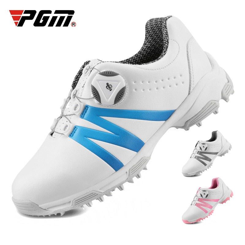PGM Boys Girls Golf Shoes Waterproof Anti-slip Light Weight Soft and Breathable Universal Outdoor Sports Shoes XZ127 - KiwisLove