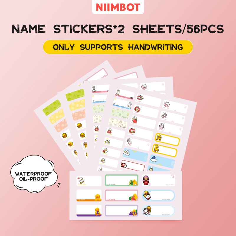 Niimbot D11 D110 D101 Mini Thermal Label Printer Paper Waterproof Anti-Oil Printing Label No Glue Scratch-Resistant Tape Sticker - KiwisLove