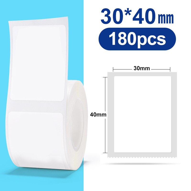 NIIMBOT B21 B3S Thermal Label 2 Rolls Clothing Price Food Self-adhesive Tag Waterproof Smart Office Pocket Printer Label Paper - KiwisLove