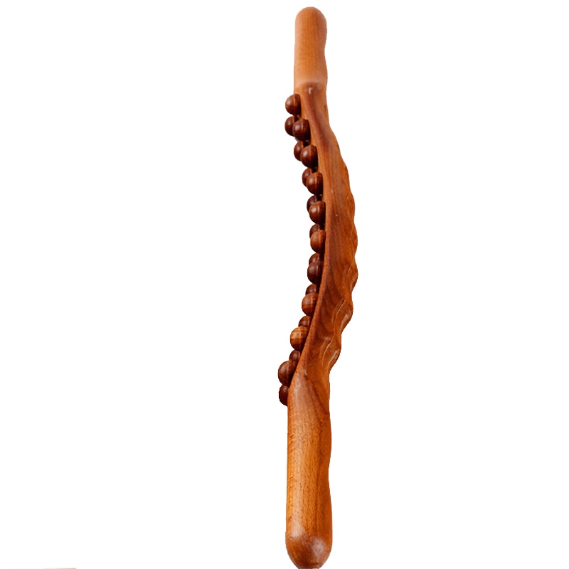 8/20 Beads Rolling Pin Universal Back Needle Massage Tendons Beech Wood Scraping Stick Point Treatment Guasha Relax Therapy Tool - KiwisLove