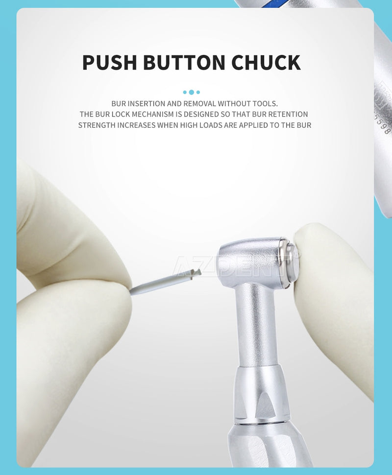 Dental Handpiece Low Speed Push Button Contra Angle 22000-27000 Rpm Newest Press Bending Machine - KiwisLove