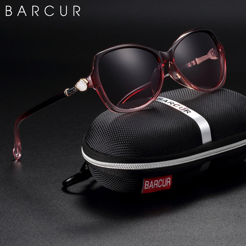 BARCUR Brand Design Oversize Sunglasses Women Polarized Sunglasses Ladies Shades Fashion Glasses UV400 Protection - KiwisLove