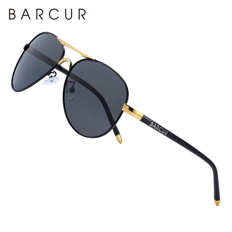 BARCUR Classic Pilot Men Sunglasses Polarized Women Sun Glasses Eyewear Gafas De Sol Shades - KiwisLove