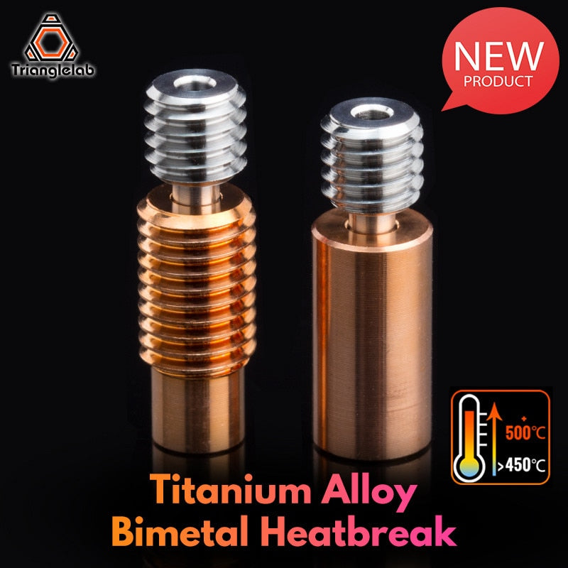 Trianglelab V6 Titanium Alloy Bi-Metal Heatbreak HOTEND Heater Block For Prusa i3 MK3 - KiwisLove