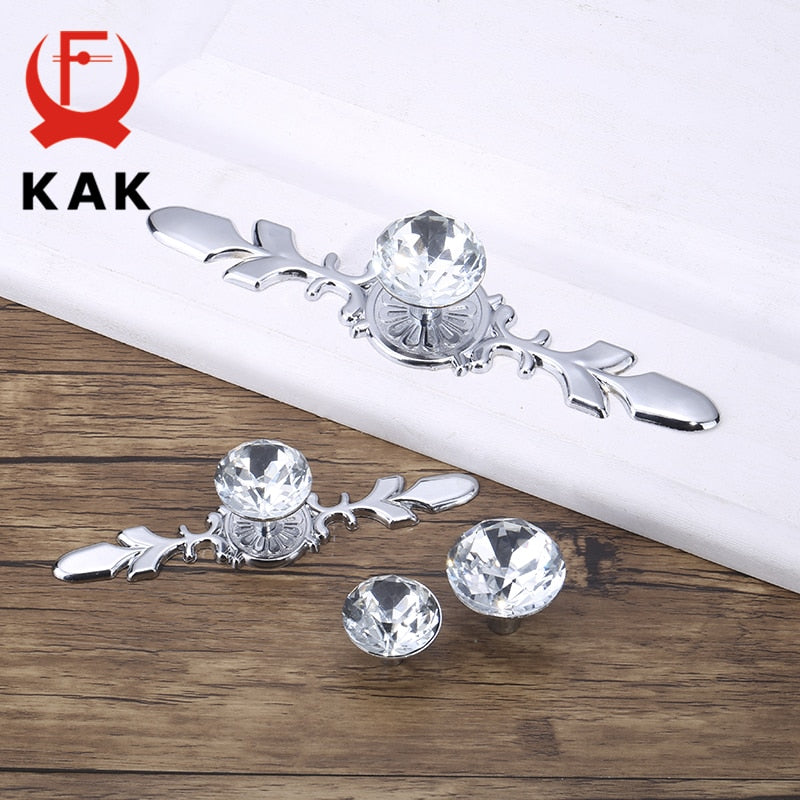 Luxury Diamond Crystal Handles Shoebox Cabinet Handles - KiwisLove