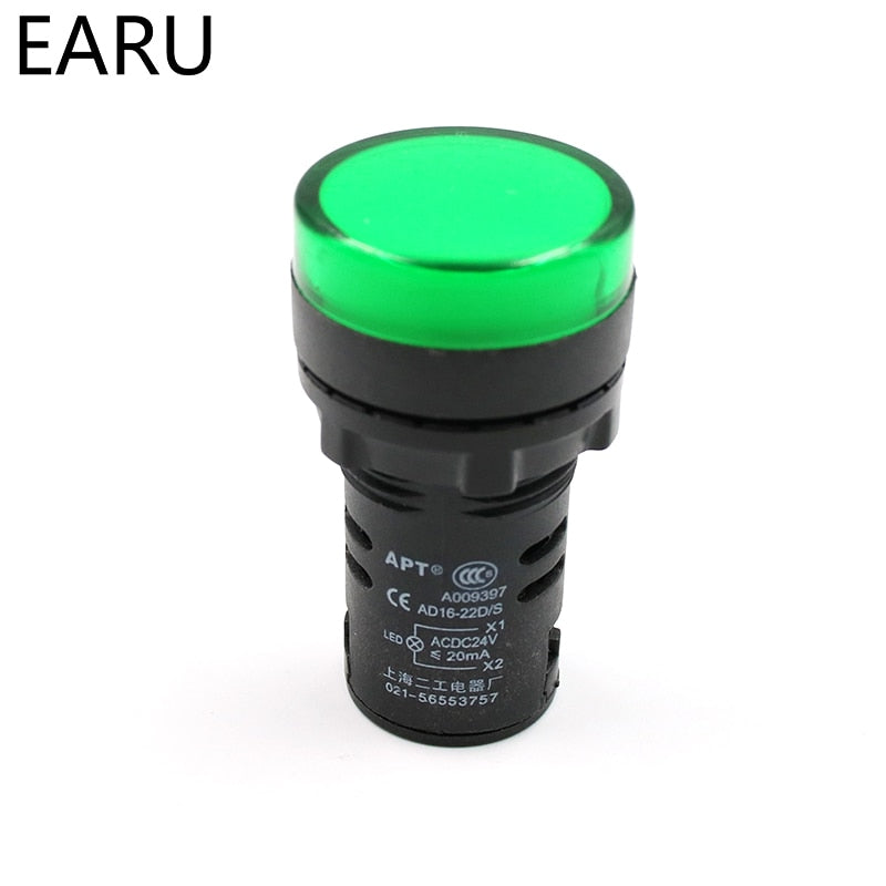 Indicator Signal Lamp Light Waterproof ad16-22ds 22mm 20mA - KiwisLove