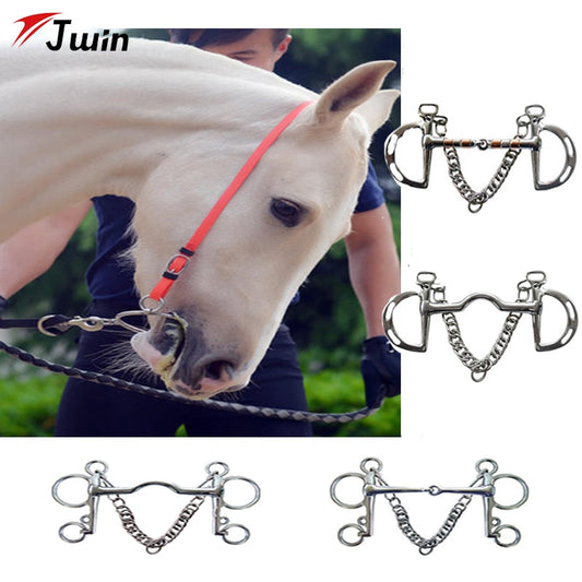 Horse Bits Kimberwicke Bit Solid Jointed Mouth Stainless Steel  Pelham Bits Low Port - KiwisLove