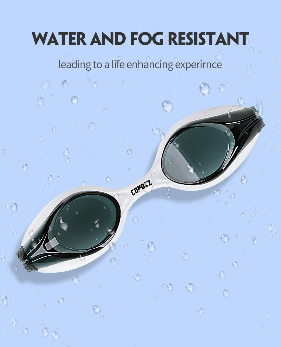 COPOZZ Swim Glasses Goggles Anti Fog  Leak UV Protection Eyewear Professional - KiwisLove