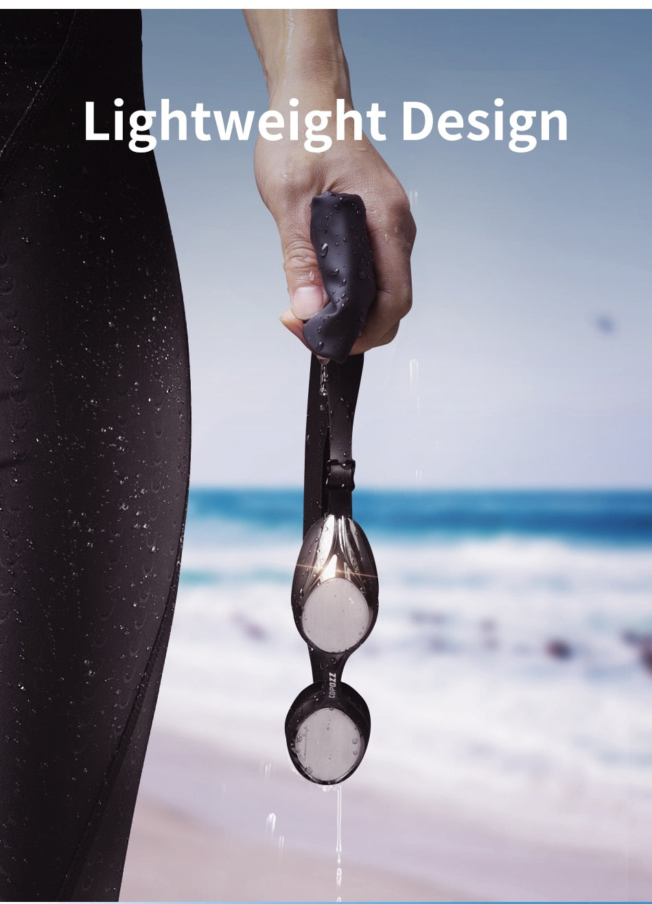 COPOZZ Swim Glasses Goggles Anti Fog  Leak UV Protection Eyewear Professional - KiwisLove