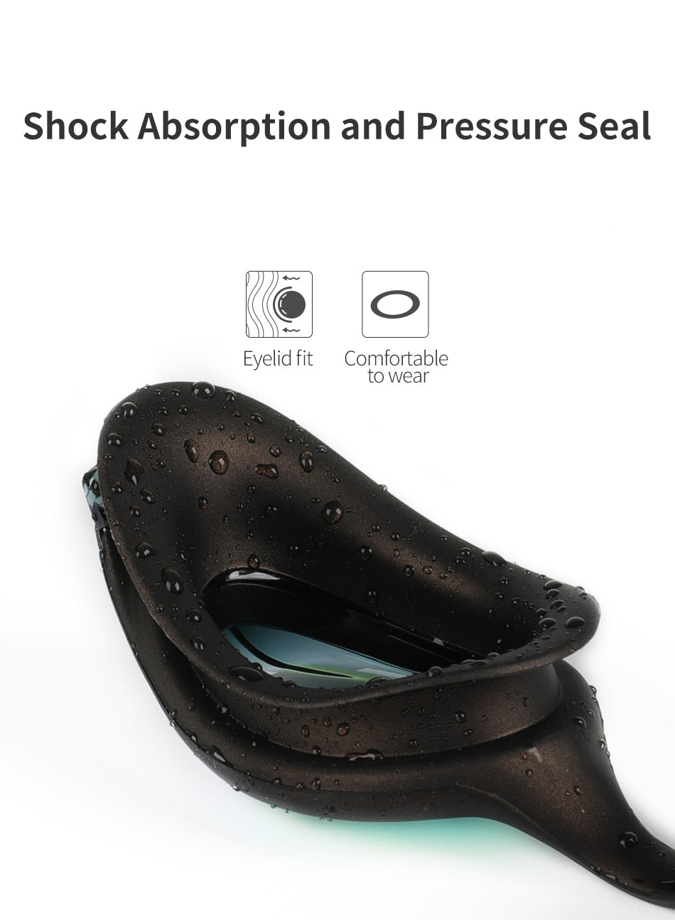 COPOZZ Swim Glasses Goggles Anti Fog  Leak UV Protection Eyewear Professional - KiwisLove