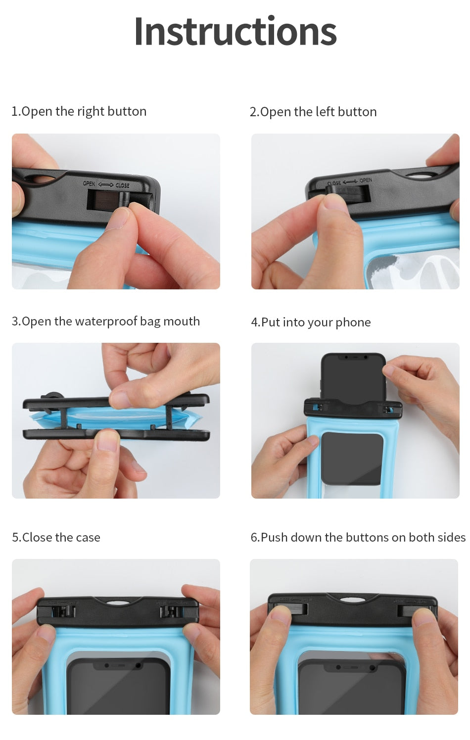 COPOZZ Float Airbag Swimming Phone Case Pouch Drifting Surfing Trekking Diving Bags - KiwisLove