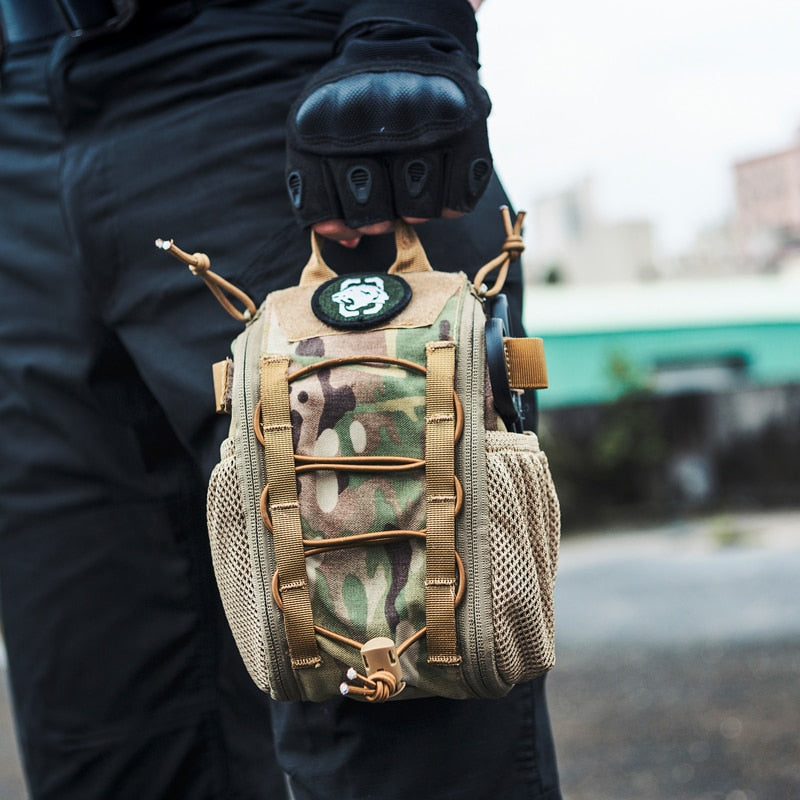 OneTigris First Aid Trauma Pack Medical Kit Quick Detach EMT/First Aid Pouch Tactical Cordura Nylon Multicam Trauma Pouch Bag - KiwisLove