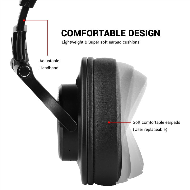 Oneodio Fusion Professional Studio DJ Headphone Wireless Bluetooth 5.0 - KiwisLove