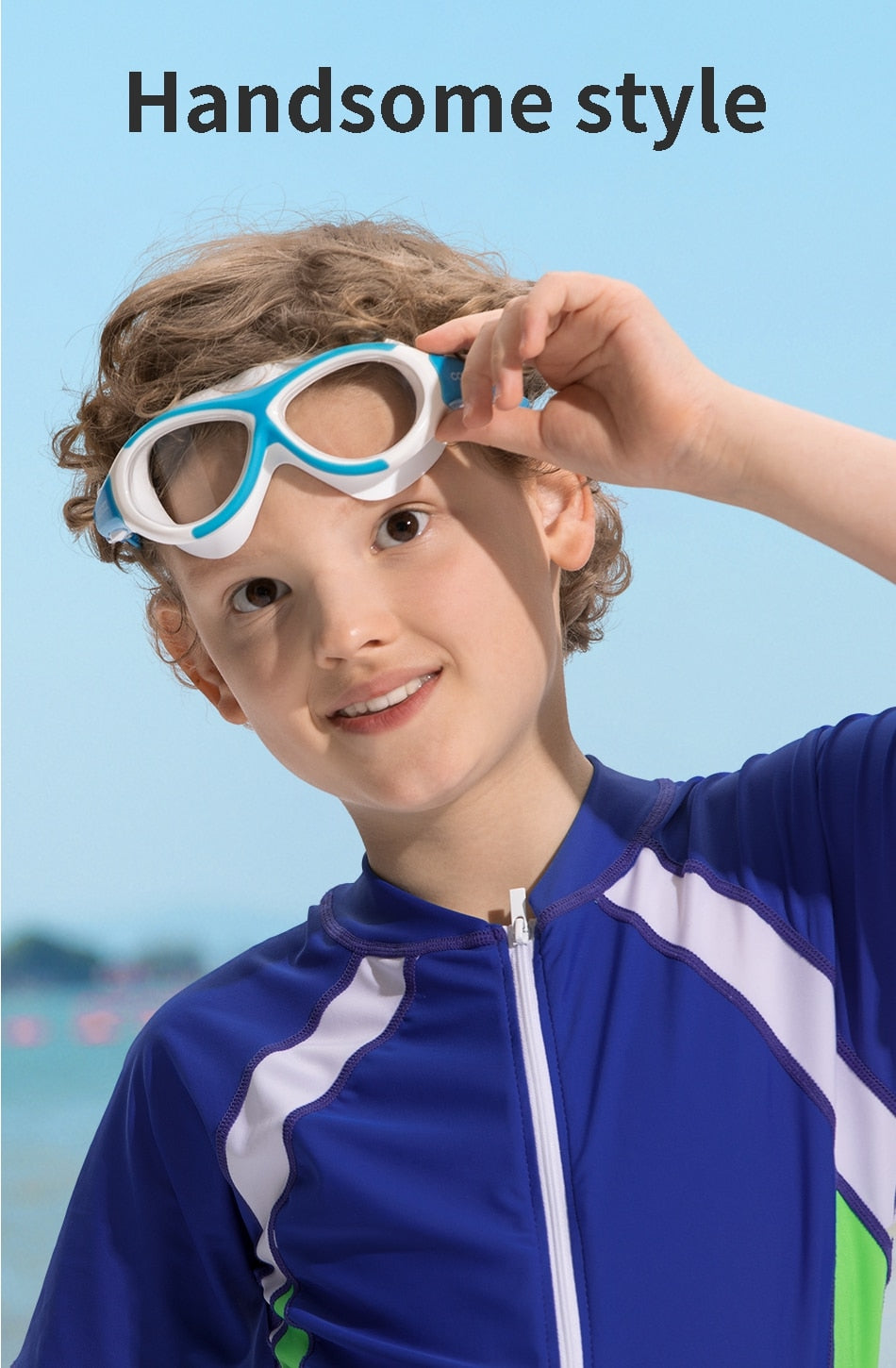 COPOZZ Children Swimming Goggles Eyewear Anti Fog kids Cool  Boy Girl - KiwisLove
