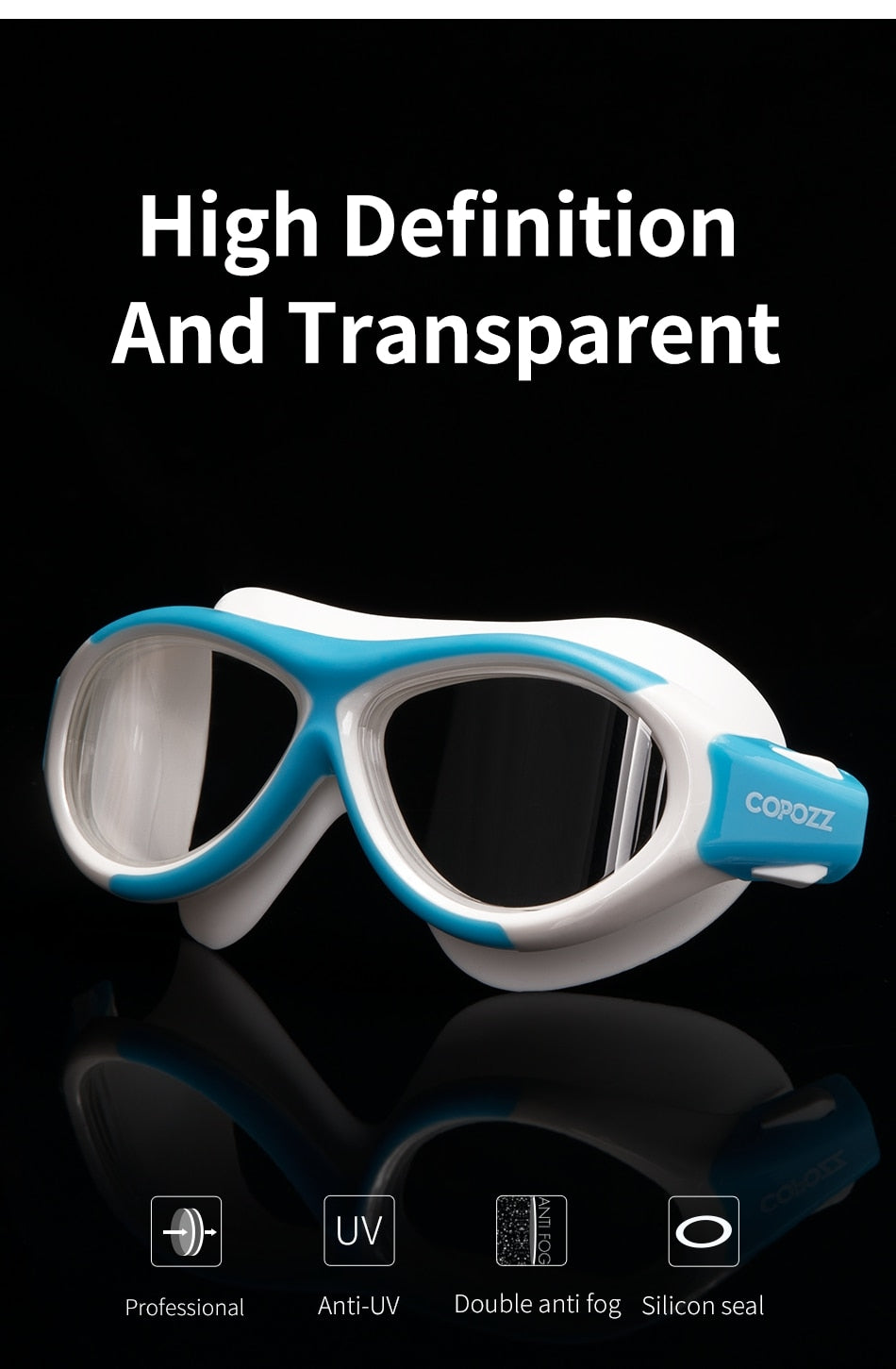 COPOZZ Children Swimming Goggles Eyewear Anti Fog kids Cool  Boy Girl - KiwisLove