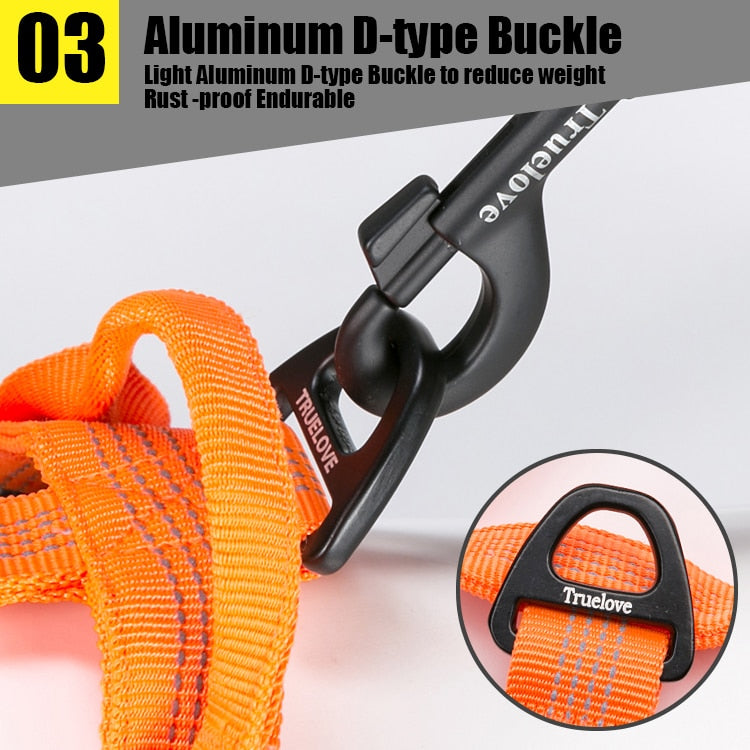 Truelove Pet Harness Adjustable Reflective Nylon with Collar Leash LED Light  TLH6171 - KiwisLove