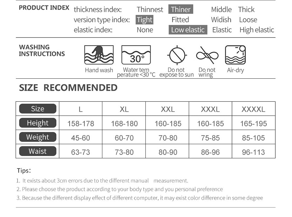 Copozz  Men Swim Suit Waterproof Square Leg Elastic Swimwear Surfing - KiwisLove