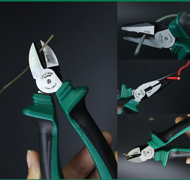LAOA Cr-Ni Nippers Industrial Grade Side Cutters Japan Stype Cable Wire Cutter Long nose Pliers Diagonal Pliers Pincer Multitool - KiwisLove