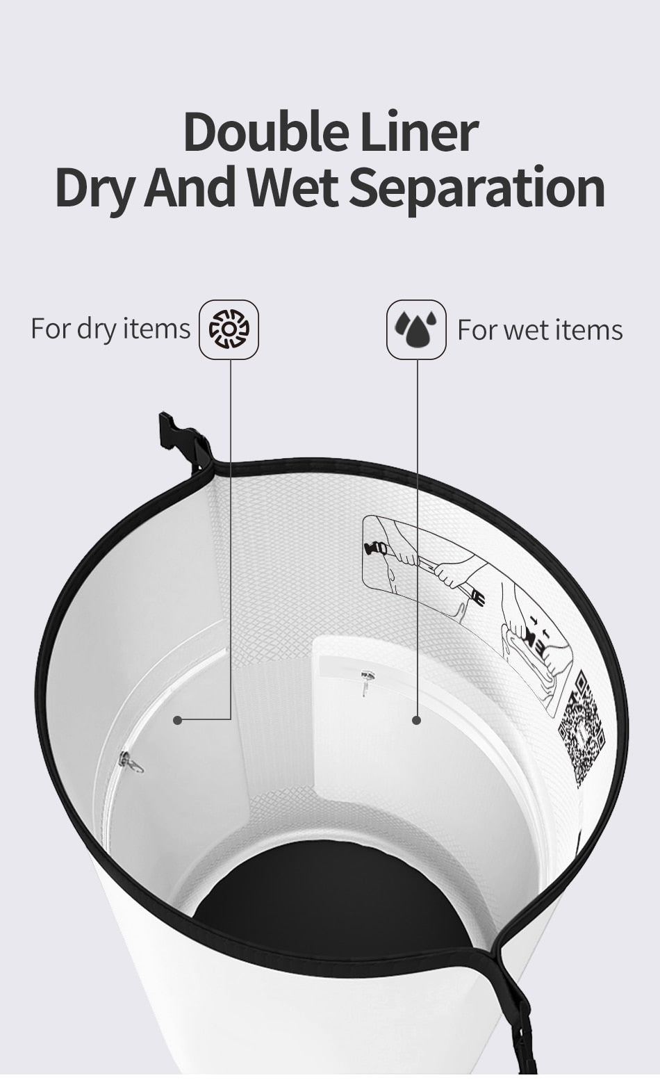 COPOZZ Swimming Bags Waterproof 15L Outdoor Sport Roll Top - KiwisLove