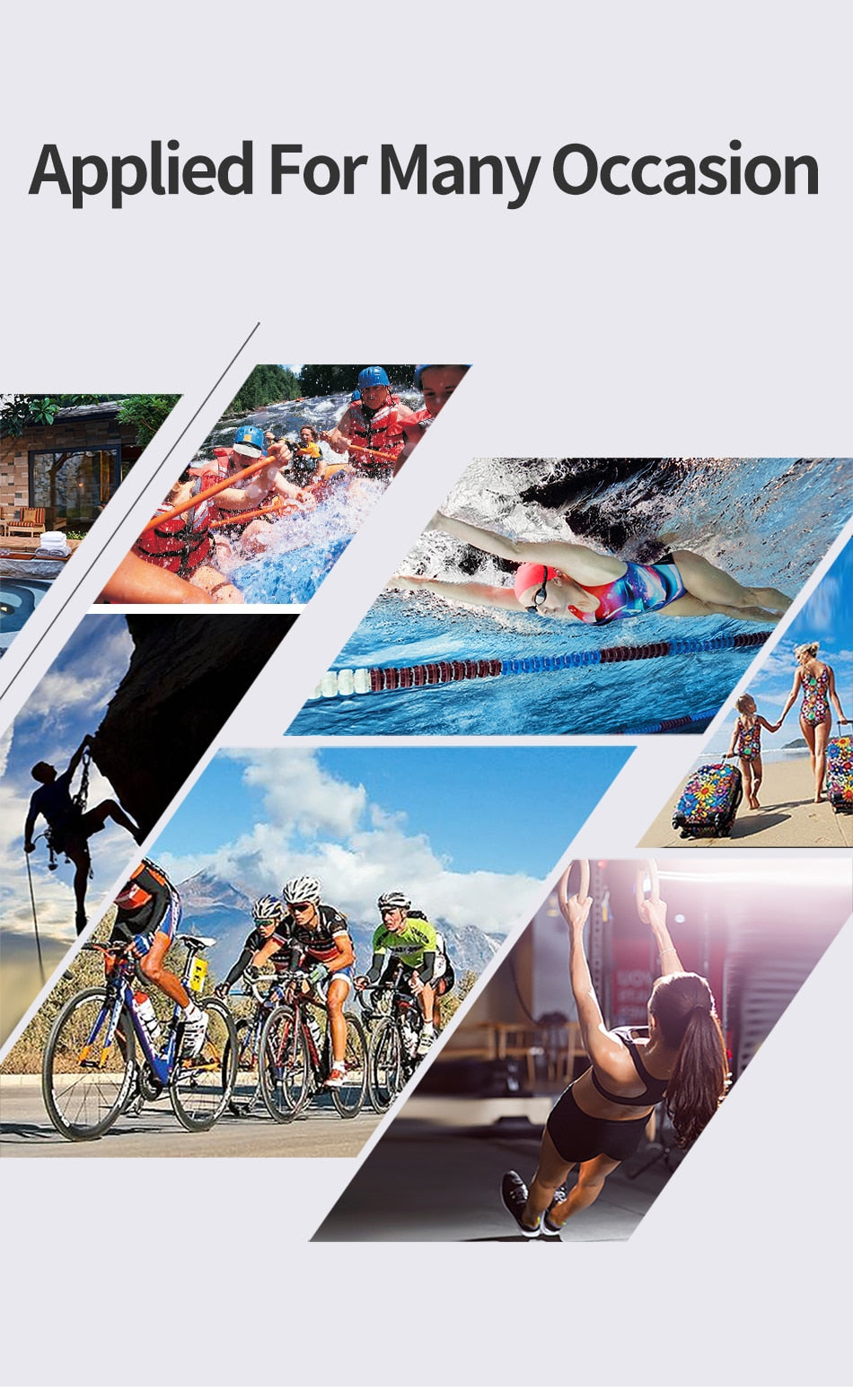 COPOZZ Swimming Bags Waterproof 15L Outdoor Sport Roll Top - KiwisLove