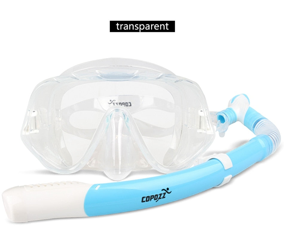 Copozz Professional Skuba Diving Mask Goggles Wide Vision Watersports - KiwisLove