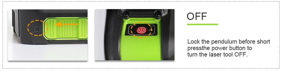 Huepar 902CG Green Beam Cross Line Laser 360-Degree - KiwisLove