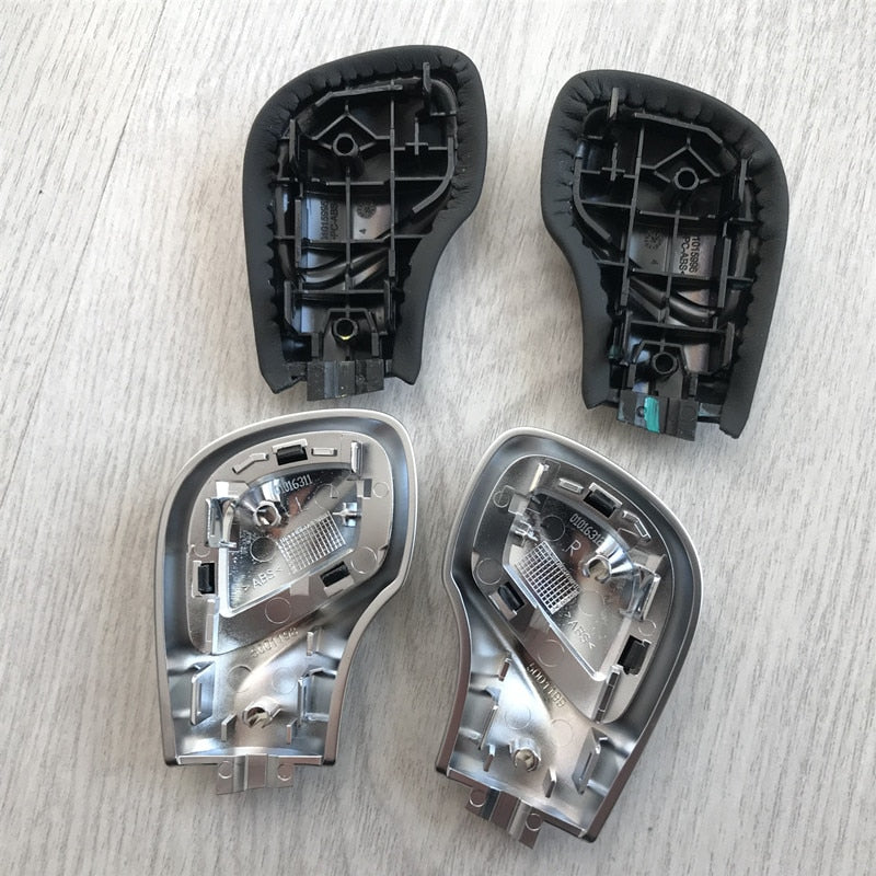 Leather Shift Knob Gear Side Cover DSG Emblem VW Golf 6 7 R GTI Passat B7 B8 CC R20 Jetta MK6 GLI - KiwisLove