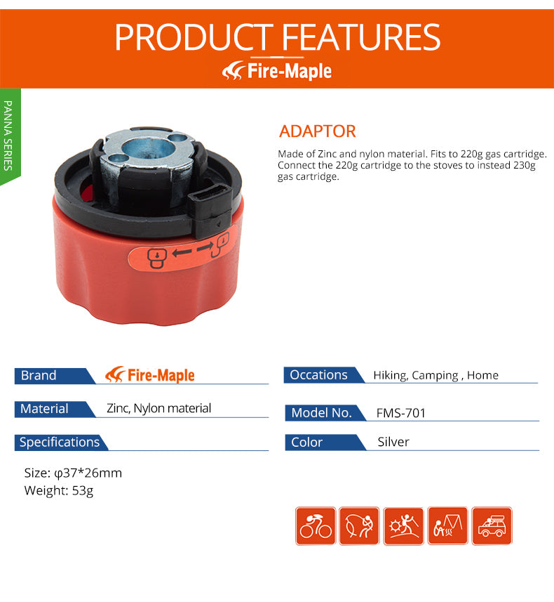 Fire Maple Camping Gas Adapter Outdoor Stove Head FMS-701 - KiwisLove