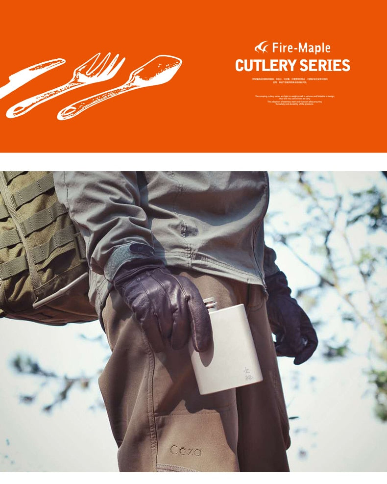 Fire Maple Titanium Hip Flask Bacchus 200ml 88g Drinkware Outdoor - KiwisLove