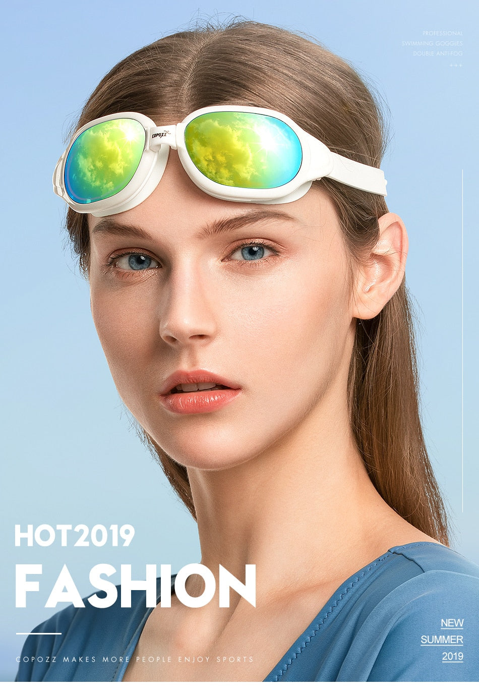 COPOZZ Myopia -1.5 to -7 Swimming Goggles Professional Anti fog Glasses - KiwisLove