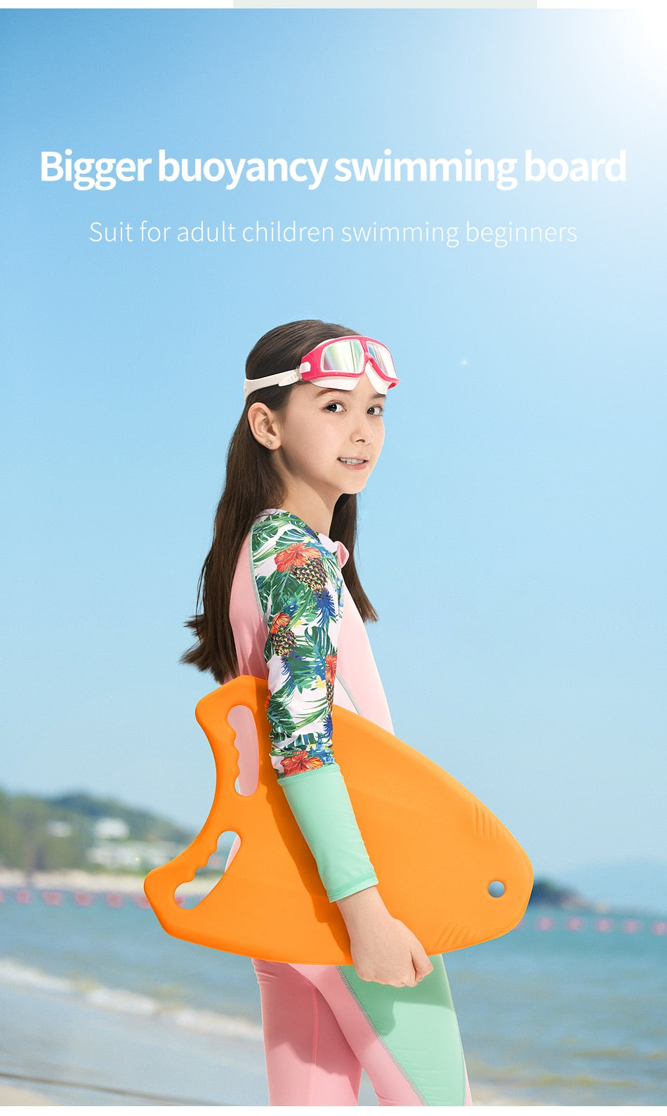 Lightweight EVA Swimming Board Floating Plate Back Float Kickboard Pool - KiwisLove