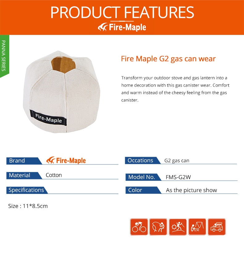 Fire Maple Gas Canist Cotton Cover Cloth G2 Gas Can Wear - KiwisLove