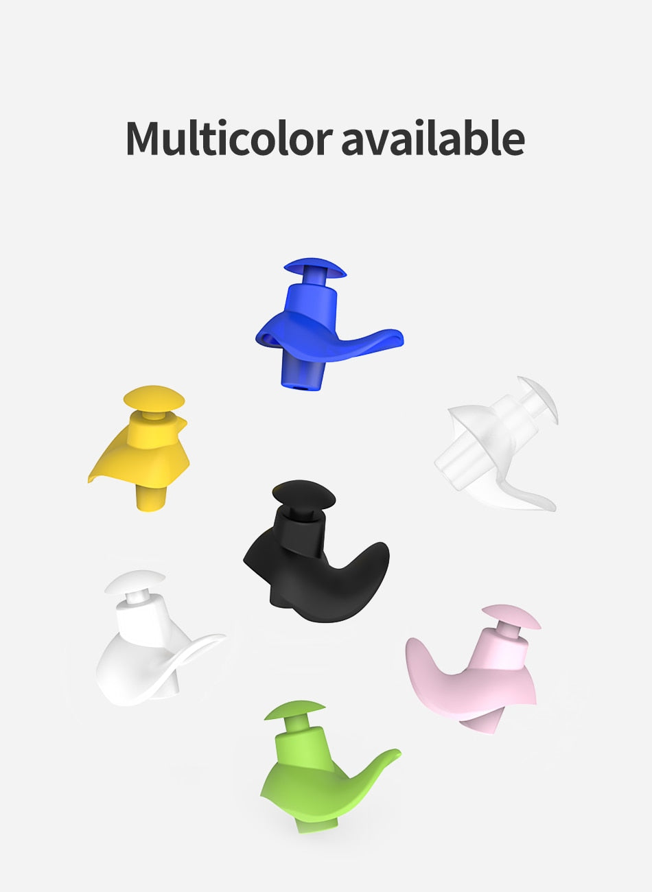 Swimming Nose Clip / Silicone Earplugs / Diving Soft Anti-Noise / Ear Plug - KiwisLove