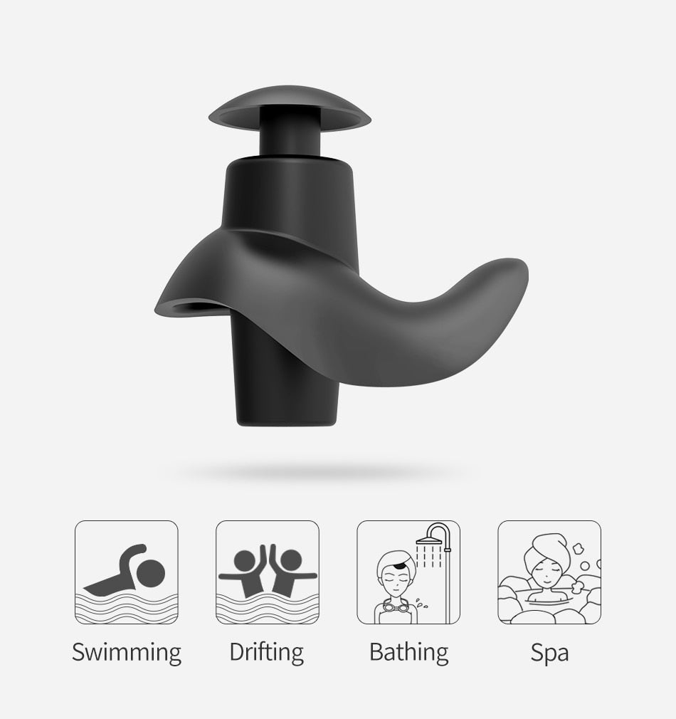 Swimming Nose Clip / Silicone Earplugs / Diving Soft Anti-Noise / Ear Plug - KiwisLove