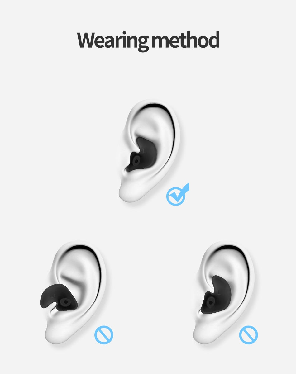 Swimming Nose Clip / Silicone Earplugs / Diving Soft Anti-Noise / Ear Plug - KiwisLove