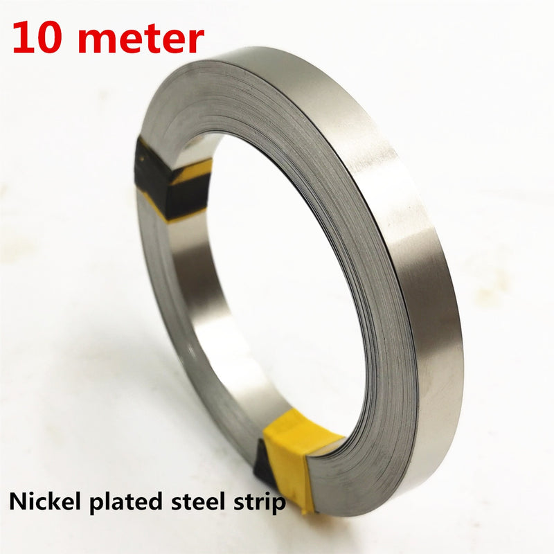 1 Roll 10m 18650 Nickel Plated Steel Belt Strip Connector - KiwisLove