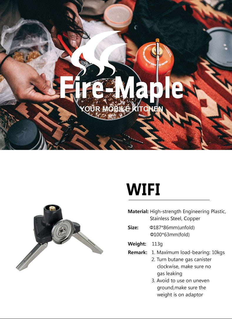 Fire Maple  Adapter For Long Butane Canister Cartridge Tripod Gas Stove - KiwisLove