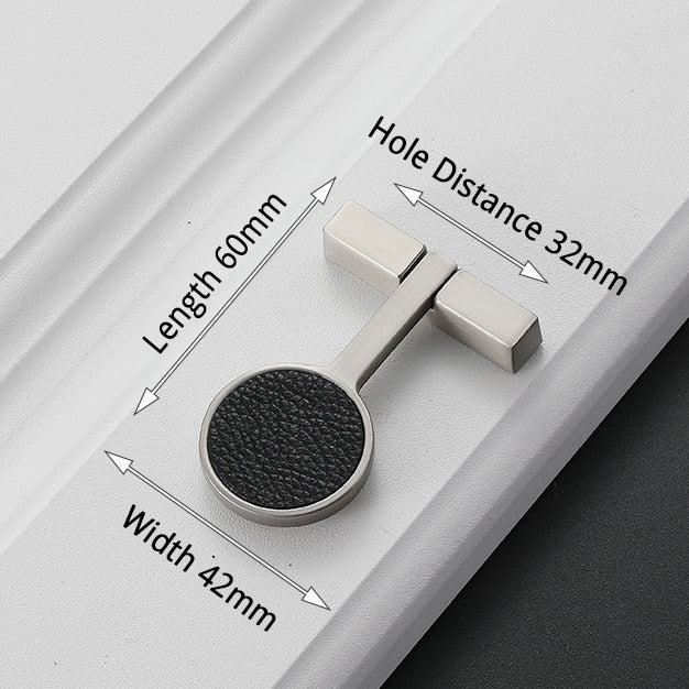 KAK Vintage Leather Cabinet Knobs and Handles Wardrobe Kitchen - KiwisLove