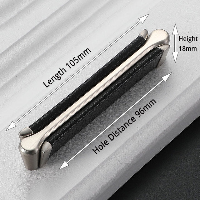 KAK Vintage Leather Cabinet Knobs and Handles Wardrobe Kitchen - KiwisLove